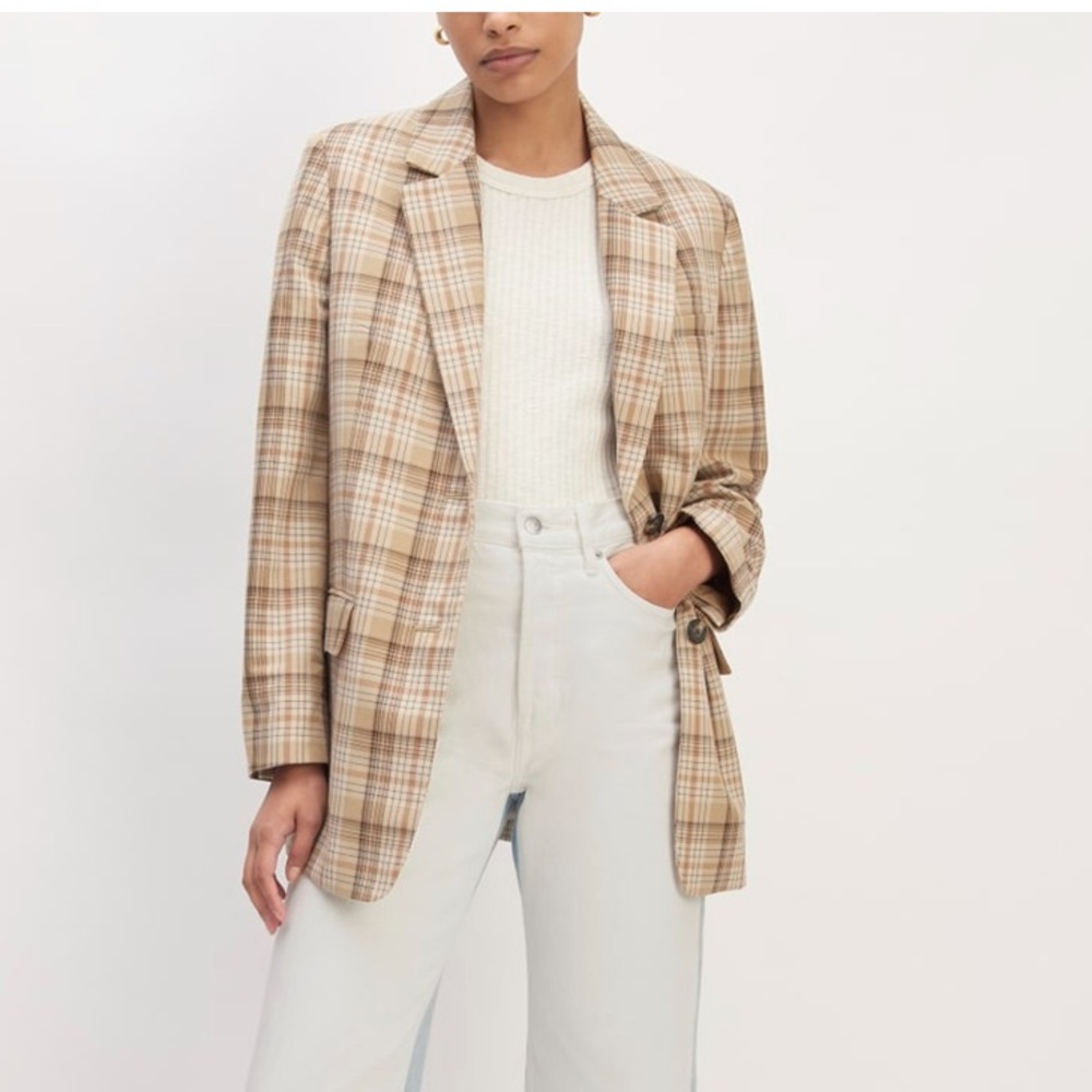 Reclaimed Vintage Casual Loose‎ Plaid Blazer
